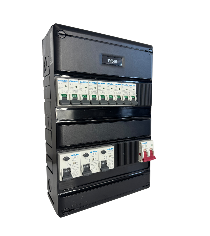 EATON groepenkast 1 fase 9 groepen