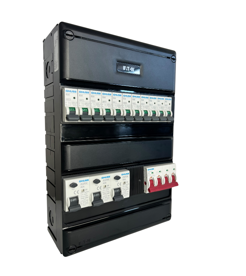 EATON groepenkast 3 fase 11 groepen