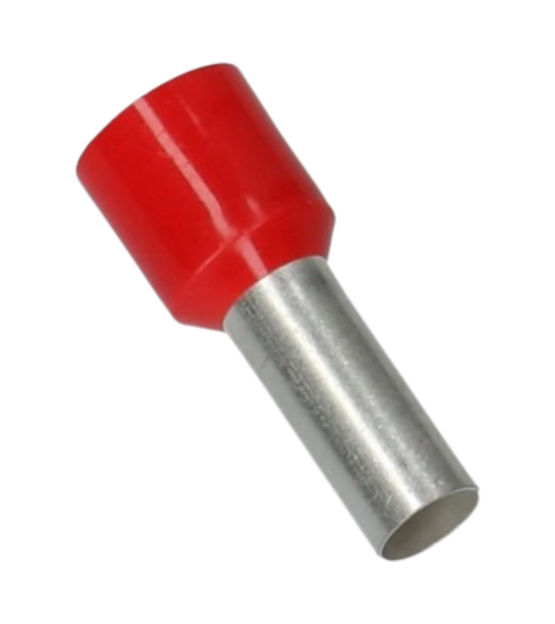 GHUSS adereindhuls geïsoleerd 10mm² 12 mm rood 100 stuks