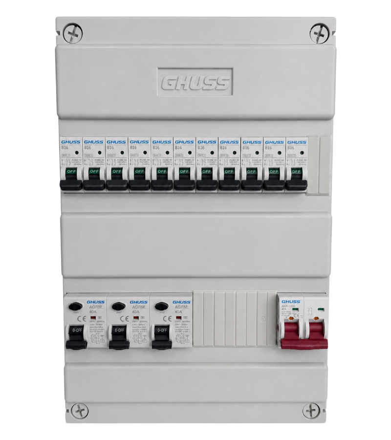 GHUSS groepenkast 1 fase 11 groepen – wit