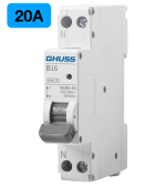 GHUSS Installatieautomaat B20 1 fase (1P+N)